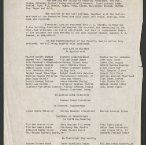 Board of Trustees Minutes, 1920 May 26