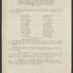 Board of Trustees Minutes, 1928 June 4