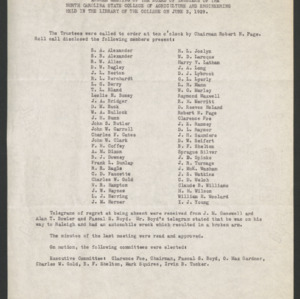 Board of Trustees Minutes, 1929 June 3