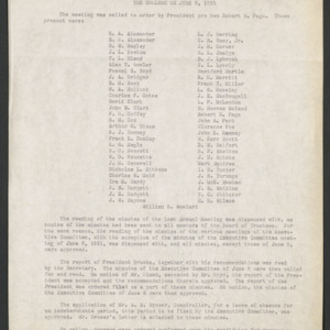 Board of Trustees Minutes, 1931 June 8