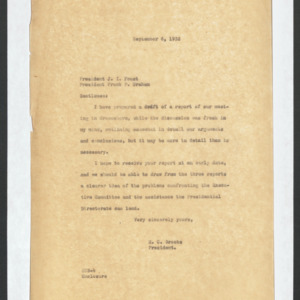Eugene Clyde Brooks -- University of North Carolina, Consolidated Correspondence, 1932-1933