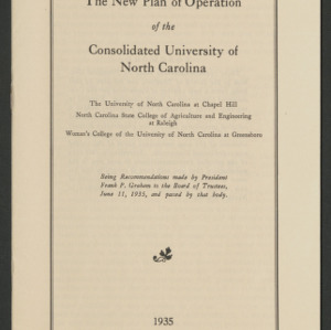 John William Harrelson Records -- University of North Carolina, Consolidated Correspondence, 1934-1935