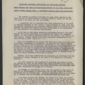 John William Harrelson Records -- University of North Carolina, Consolidated Engineering Consolildation, 1934-1935