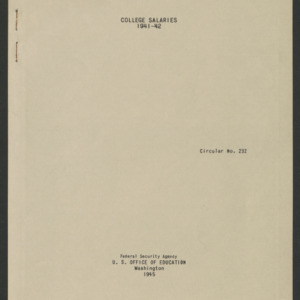 John William Harrelson Records -- Statistics, 1941-1942