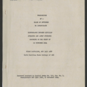 John William Harrelson Records -- Army, United States, 1944-1945