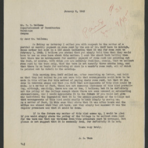 John William Harrelson Records -- Correspondence--Assistant Controller J. G. Vann, 1944-1945