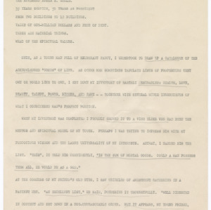 John William Harrelson Records --  Speeches and Writings, 1947