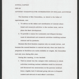 John Tyler Caldwell -- Committee: Nuclear Activities , 1957, 1959-1960