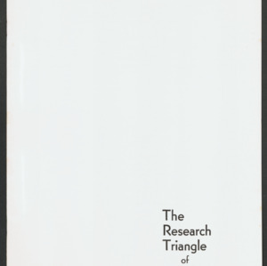 John Tyler Caldwell -- Research Triangle (1 of 2), 1960-1961