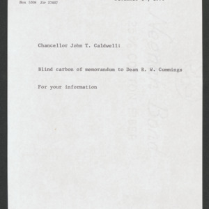 John Tyler Caldwell -- Committee: Research, 1970-1971