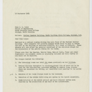 Letter from G. Milton Small to J. H. Lampe, September 19, 1951