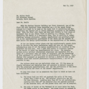Letter from Clifford K. Beck to G. Milton Small, May 11, 1953
