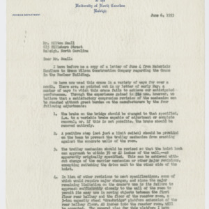 Letter from Clifford K. Beck to Milton Small June 6, 1953