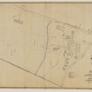 Map of A&M College Campus, Surveyed by Class of 1906 Civil Engineering Division -- Survey Map