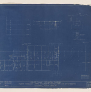 Mechanical Building [Page Hall] -- Framing plans, 1921