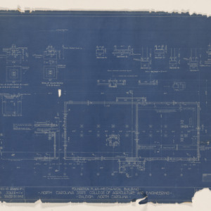 Mechanical Building [Page Hall] -- Foundation plan, 1921