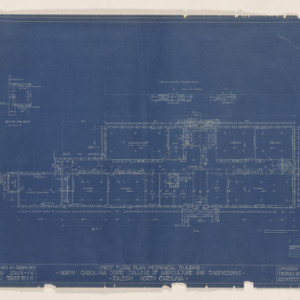 Mechanical Building [Page Hall] -- First floor plan, 1921