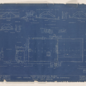 Mechanical Building [Page Hall] -- Basement plan, 1921