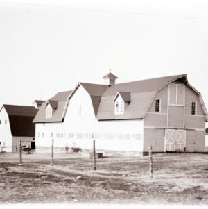 A View of Horse Barns, Campus, circa 1920s