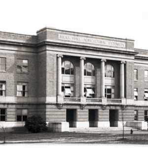 A View of the Front of Ricks Hall, Campus, circa 1925
