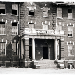 South Dormitory Entrance, Campus, circa 1925