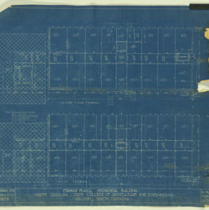 Mechanical Building (Page Hall) -- Framing plans