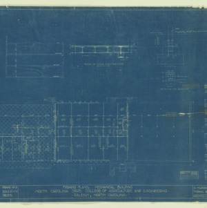 Mechanical Building (Page Hall) -- Framing plans