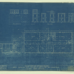 Mechanical Building (Page Hall) -- Second floor plan