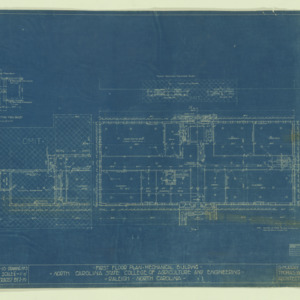 Mechanical Building (Page Hall) -- First floor plan