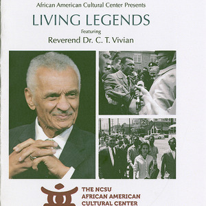 African American Cultural Center Records -- Living Legends, Reverend Dr. C. T. Vivian pamphlet, October 28, 2013
