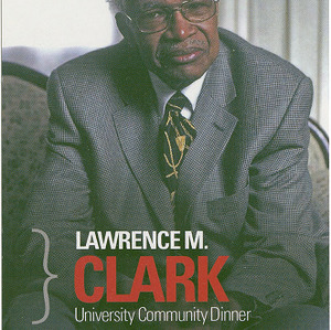 African American Cultural Center Records -- Lawerence M. Clark, University Community Dinner ticket, March 21, 2013