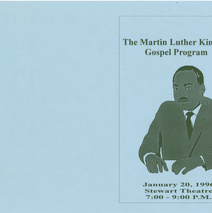 Eleventh Annual Martin Luther King, Jr. Cultural Festival Gospel Program pamphlet, January 20, 1996