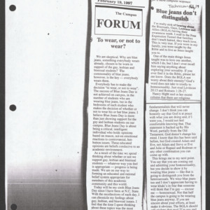 Newspaper Articles and Clippings about Discrimination, 1992-2003