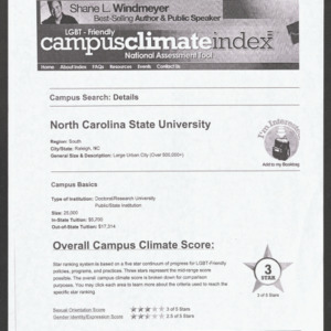 Campus Climate, January 30, 2008