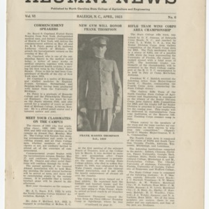 Alumni News, Vol. 6 No. 6, April 1923