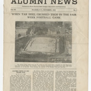 Alumni News, Vol. 7 No. 1, November 1923