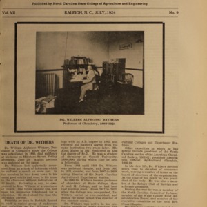 Alumni News, Vol. 7 No. 9, July 1924