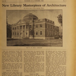 Alumni News, Vol. 9 No. 1, October 1925