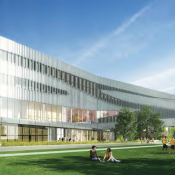 James B. Hunt Library rendering -- West Facade