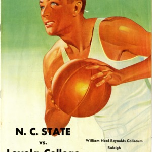 Program, Men's basketball, North Carolina State versus Loyola, 2 December 1950