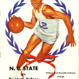 Program, Men's basketball, North Carolina State versus Davidson, 5 December 1950