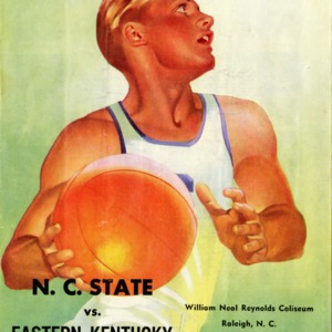 Program, Men's basketball, North Carolina State versus Eastern Kentucky, 14 December 1950