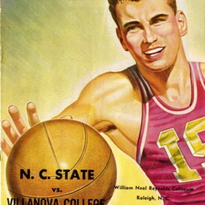 Program, Men's basketball, North Carolina State versus Villanova, 20 December 1950
