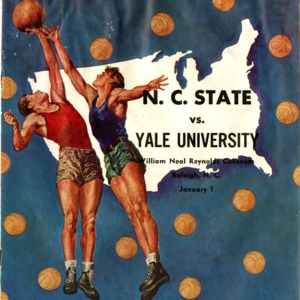 Program, Men's basketball, North Carolina State versus Yale, 1 January 1951