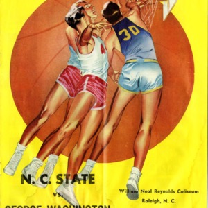 Program, Men's basketball, North Carolina State versus George Washington, 3 January 1951