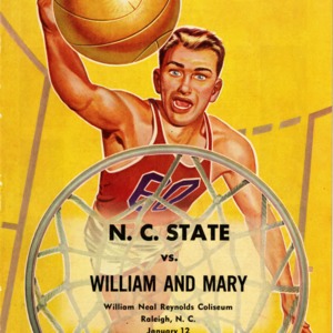 Program, Men's basketball, North Carolina State versus William and Mary, 12 January 1951