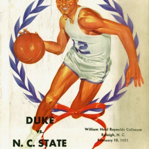 Program, Men's basketball, North Carolina State versus Duke, 10 February 1951