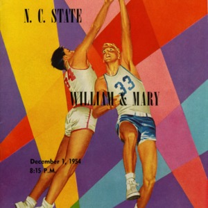 Program, Men's basketball, North Carolina State versus William and Mary, 1 December 1954
