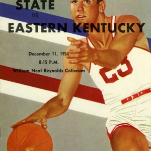 Program, Men's basketball, North Carolina State versus Eastern Kentucky, 11 December 1954