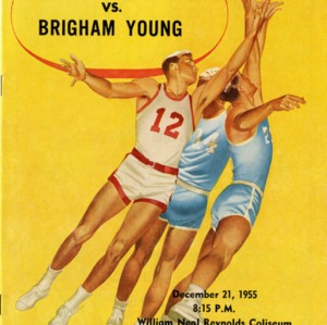 Program, Men's basketball, North Carolina State versus Brigham Young, 21 December 1955